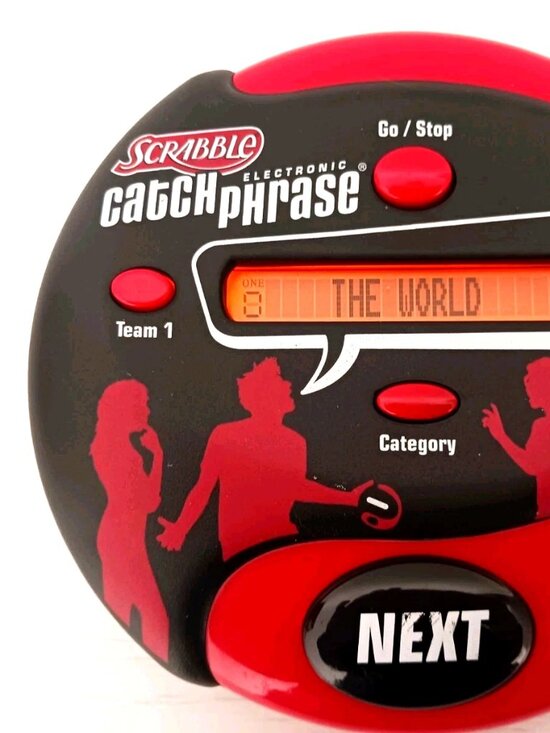 Scrabble Catch Phrase Hasbro Handheld Party Game 2004 Tested + Working - Picture 2 of 5